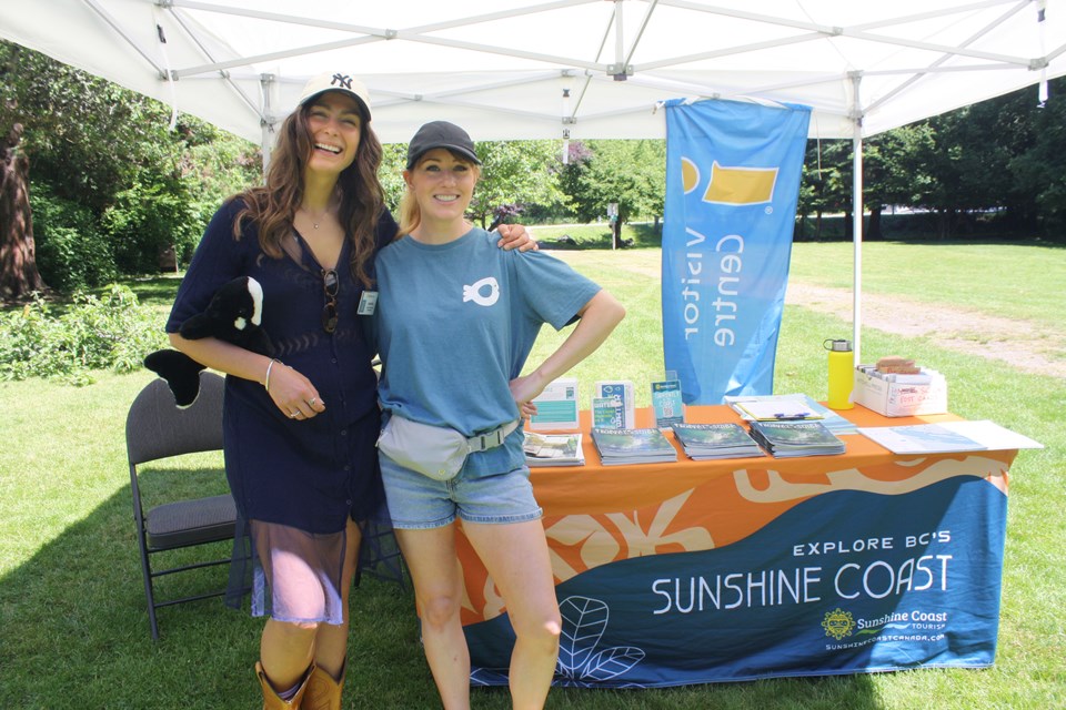 Izabella Drogosiewicz with Sunshine Coast Tourism, and Jessica Scott, senior manager with Ocean Wise Conservation Association.