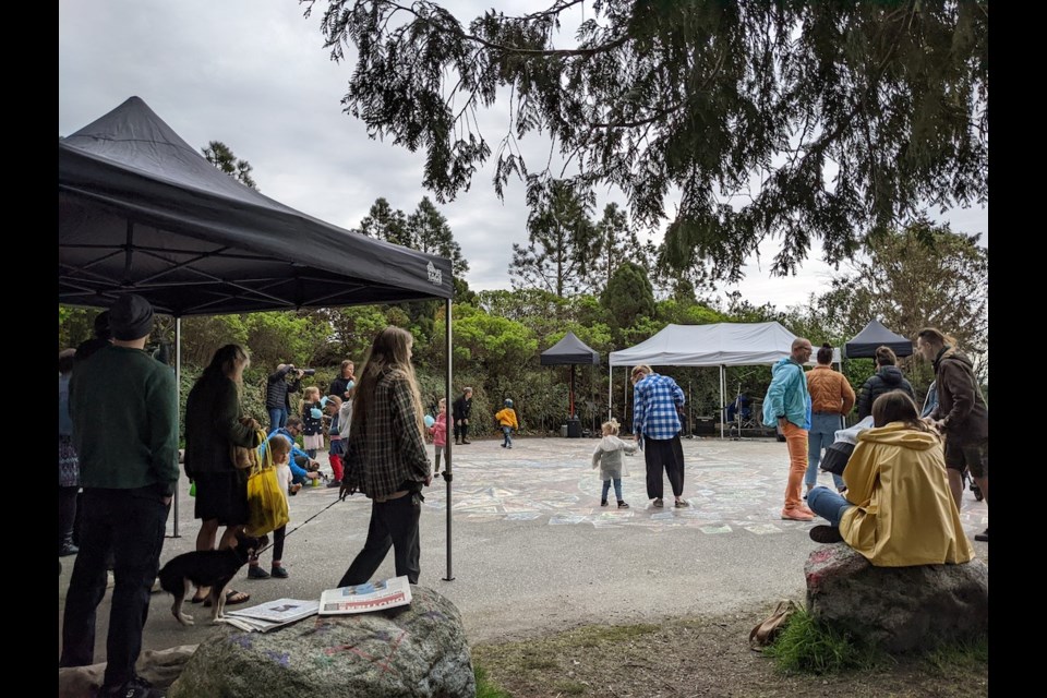 There was plenty of music and dancing at the Roberts Creek mandala at the Earth Day 2022 festival. 