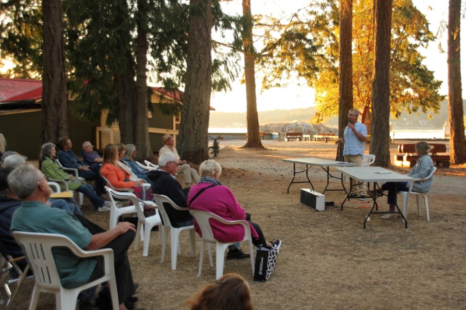 The SCRD's first all candidates meeting for Area B was hosted by the Halfmoon Bay Community Association on Sept. 21.