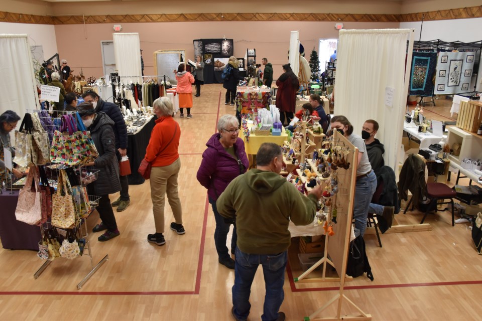 More than 30 vendors sold their wares at the Deck the Halls Artisan Fair last weekend. The three-day fair was spread across two venues: the Sechelt Seniors Activity Centre (pictured) and the Sunshine Coast Arts Centre. 