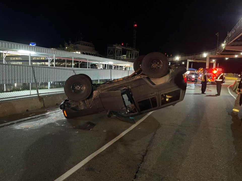 ferry-flipped-car