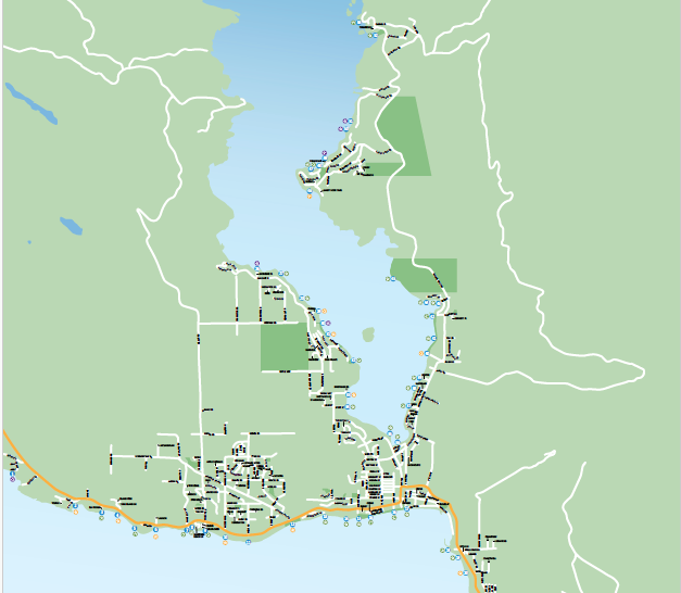 map-of-sechelt-beaches