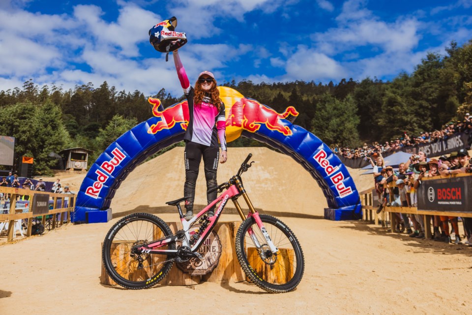 Gracey Hemstreet made history when she won the Red Bull Hardline event in early February. 