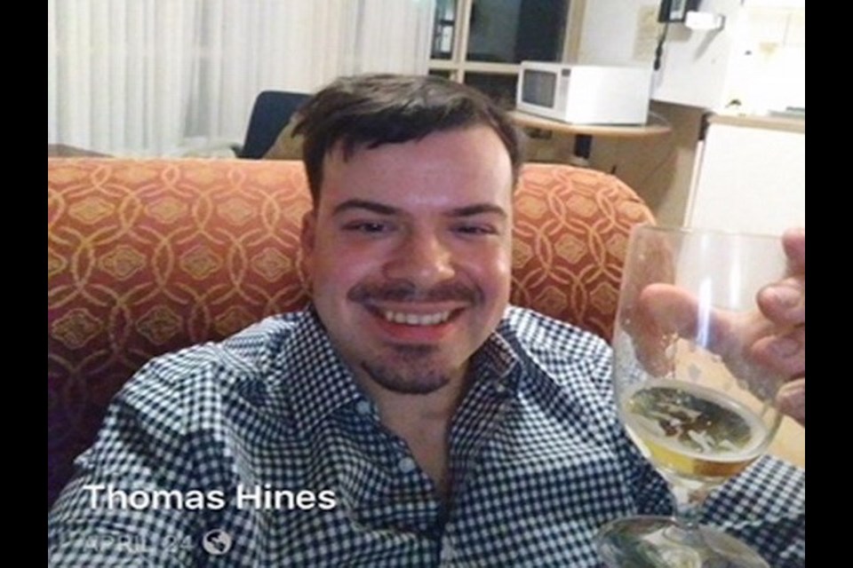Thomas Hines, 26, originally from Nova Scotia and recently relocated to the Coast, went missing in 2019 in Egmont.