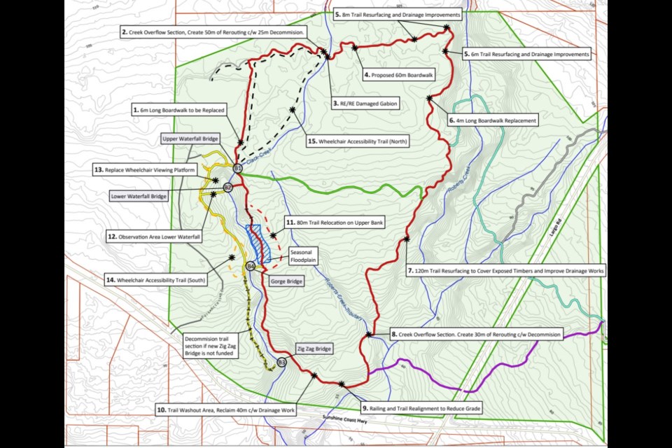 Cliff Gilker Park map