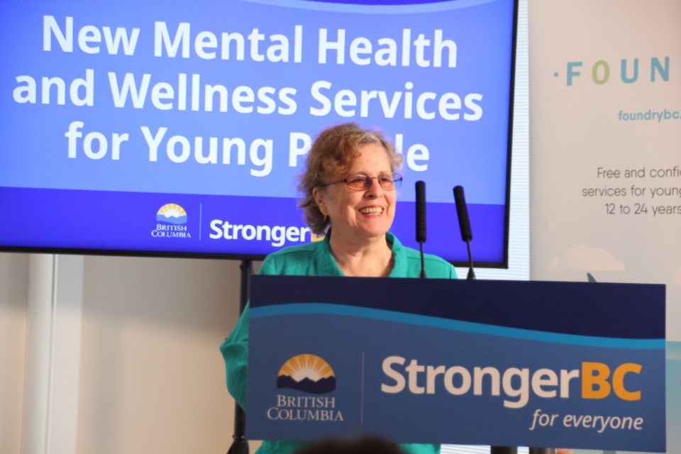 Grandmother and advocate Marilyn Baines welcomed the announcement of youth services for the Sunshine Coast on Oct. 21. 