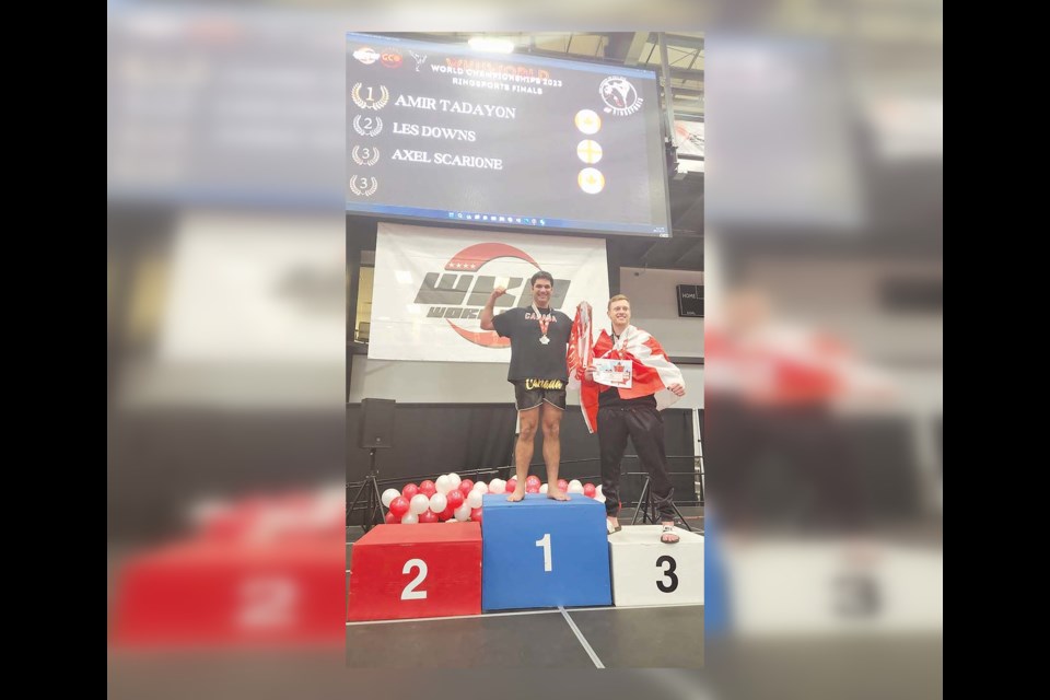 Amir Taydon Pour of Gibsons competed in men’s + 90kgs K1 kickboxing and took home gold! 