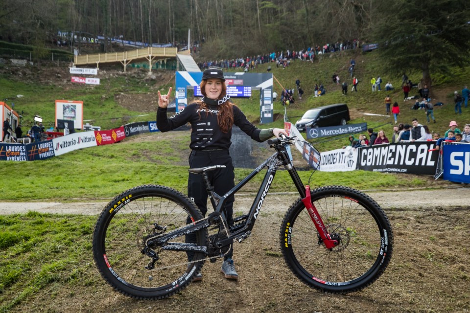 Gracey Hemstreet became the first Canadian Junior female to win a World Cup for downhill mountain biking. 