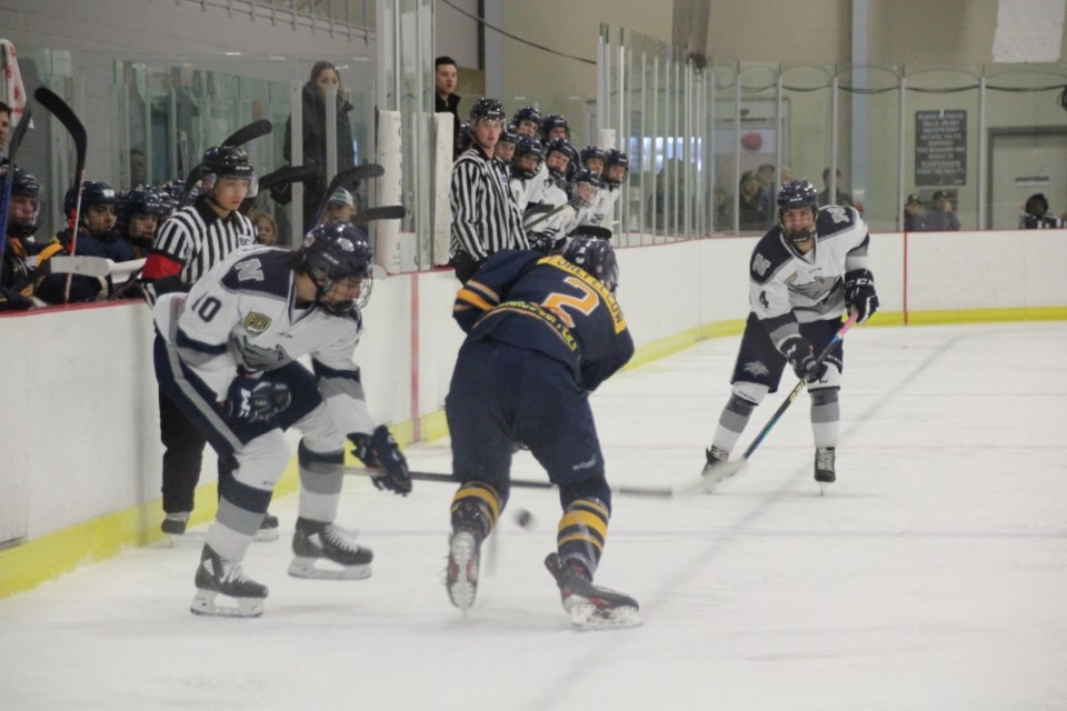 The North Vancouver Wolf Pack and Chilliwack Jets faced off at the Gibsons and Area Community Centre on Oct. 22.