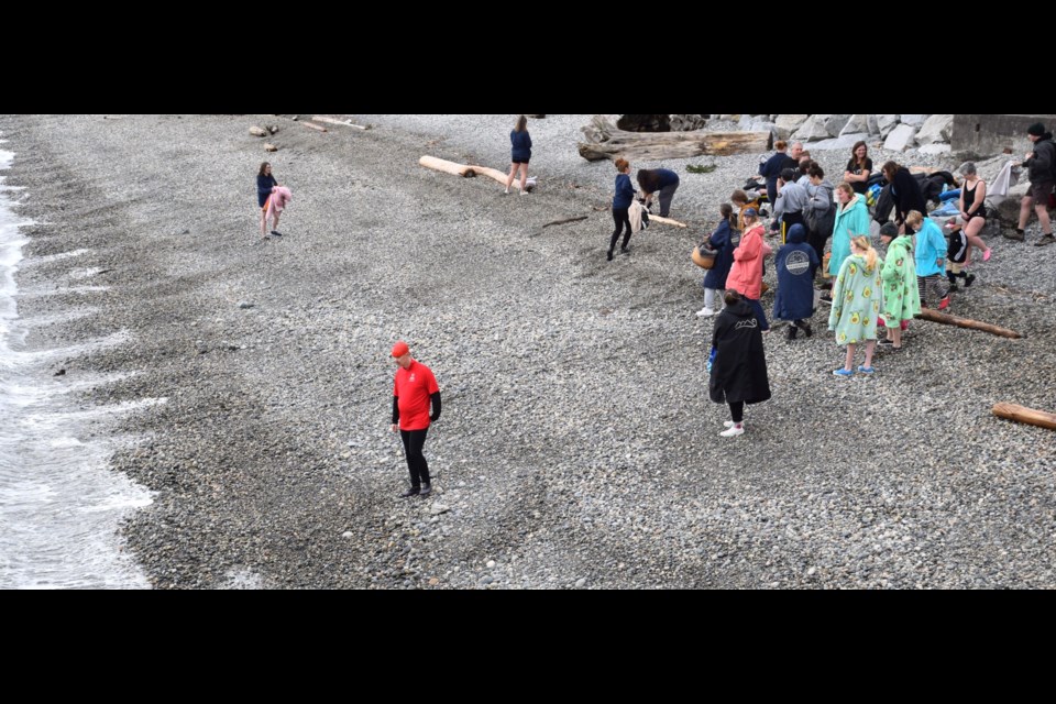 Brave swimmers took the ocean during the 2025 Special Olympics BC Polar Plunge by Trail Bay Pier, Feb. 27.