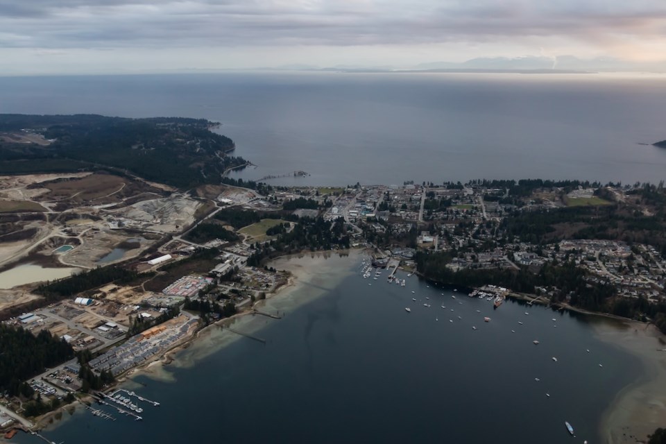 aerial-view-of-sechelt-in-sunshine-coast-british-columbia-canada