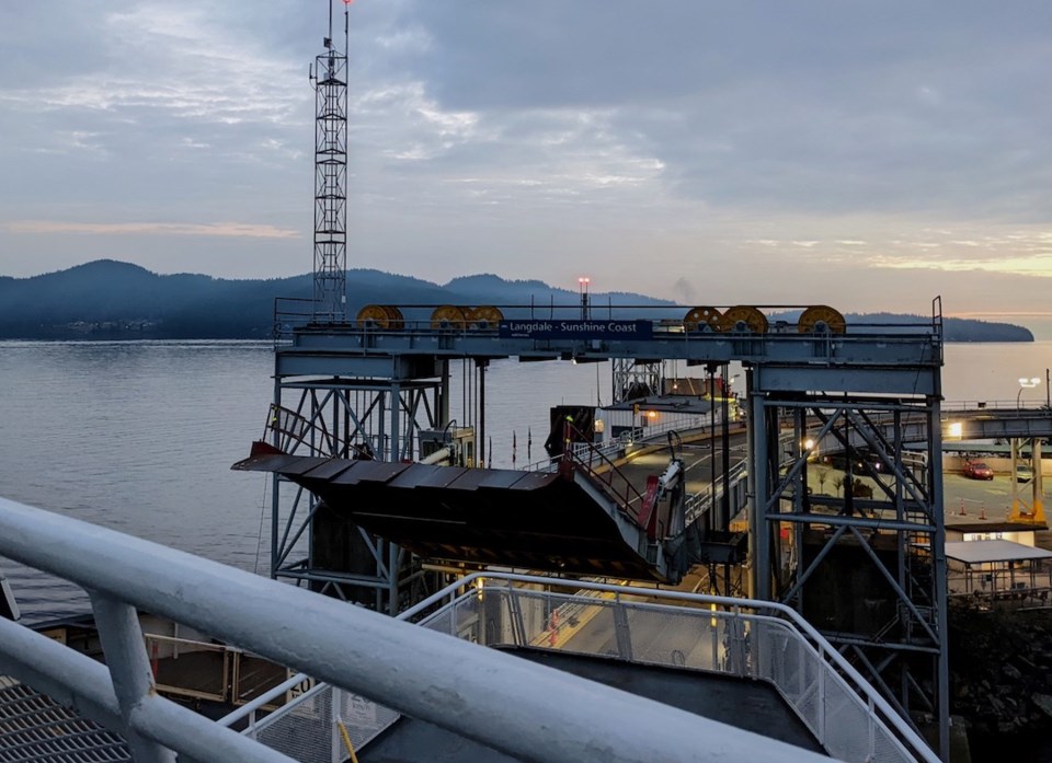 The Langdale Ferry Terminal ramp