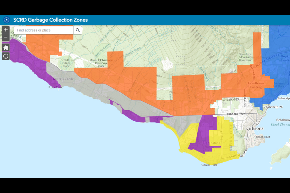 The new changes for curbside pick-up are shown in grey.