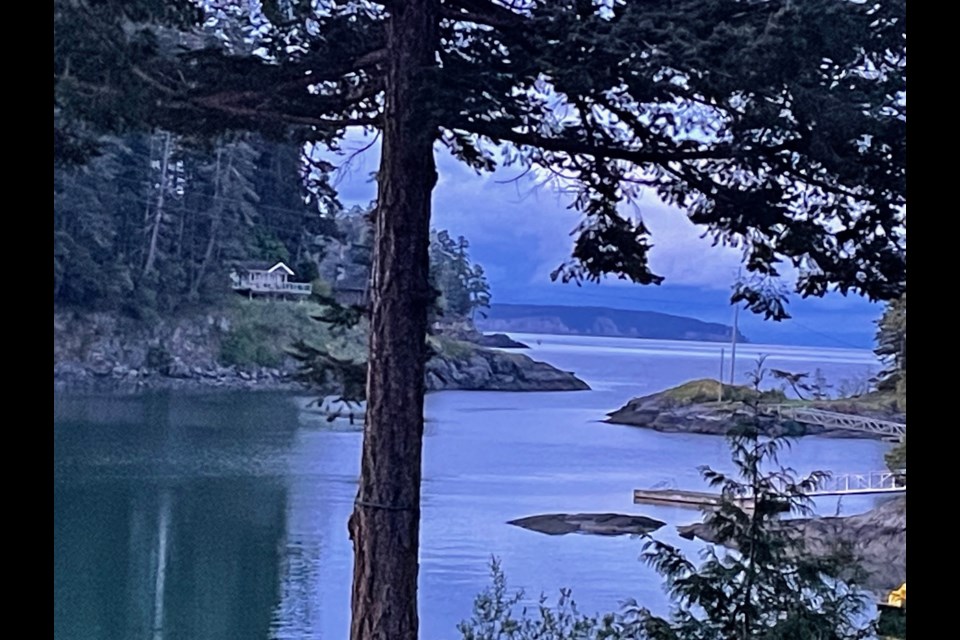 Clouds over Pender Harbour's Churchill Bay on the morning of April 30.