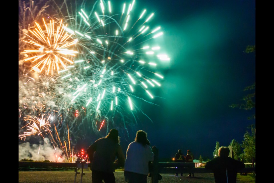 The Town celebrates Canada Day with a fireworks display at Mitford Park on Wednesday, (July 1). (Chelsea Kemp/The Cochrane Eagle)