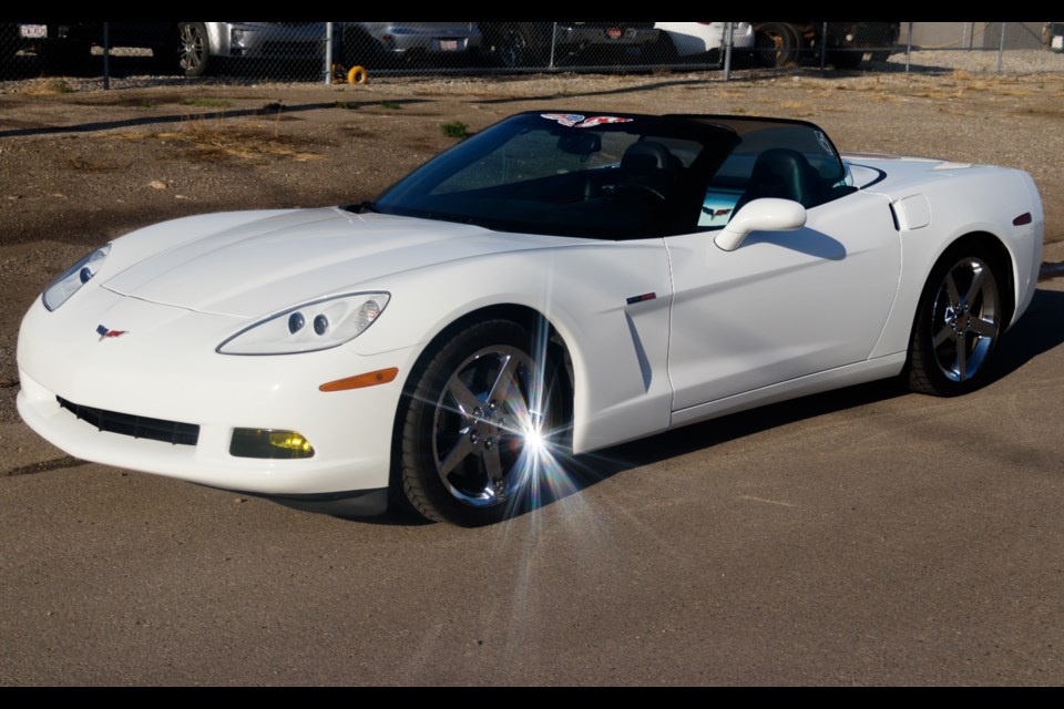 Jim Messner’s 2007 Corvette convertible. (Chelsea Kemp/The Cochrane Eagle)