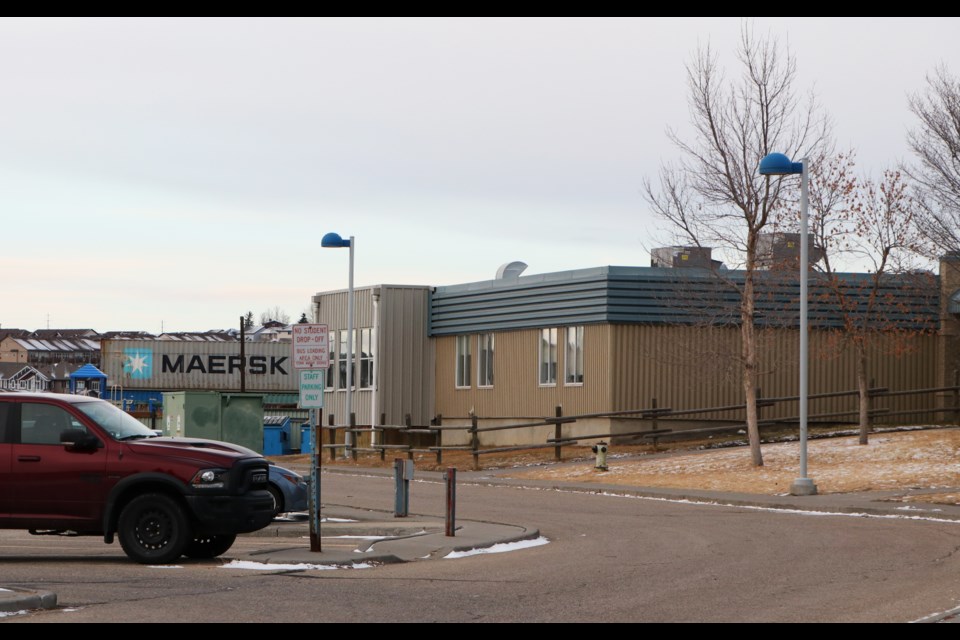 The Rocky View Schools board of trustees is requesting two additional modular units for Mitford/Cochrane Christian School for the 2022-23 school year. Currently the two facilities have 12 modular classrooms between them. (Jessica Lee/The Cochrane Eagle)  