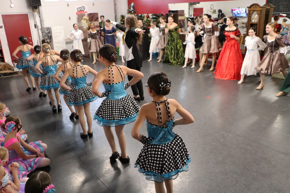 Dancers rehearse their production of The Nutcracker at Snap Dance Studios Nov. 21. (Jessica Lee/The Cochrane Eagle)