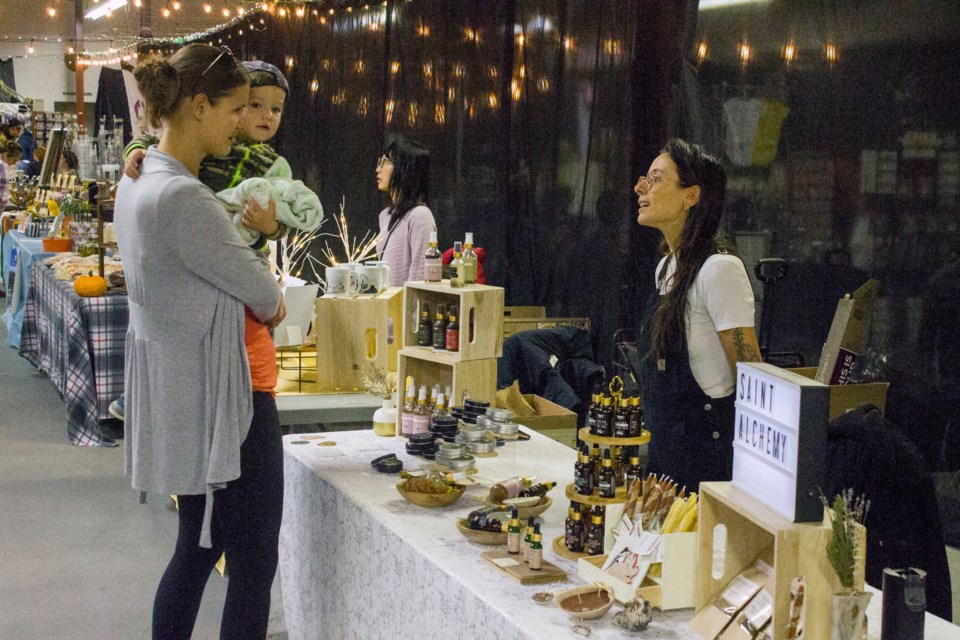 A shopper at the Cochrane MADE OctoberFest Makers Market held on Oct. 15.