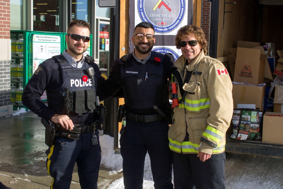 Members of the Cochrane Fire Department and RCMP are working alongside the Legacy Place Society from Nov 3 to 6 to give back to local emergency workers, officers, and veterans.