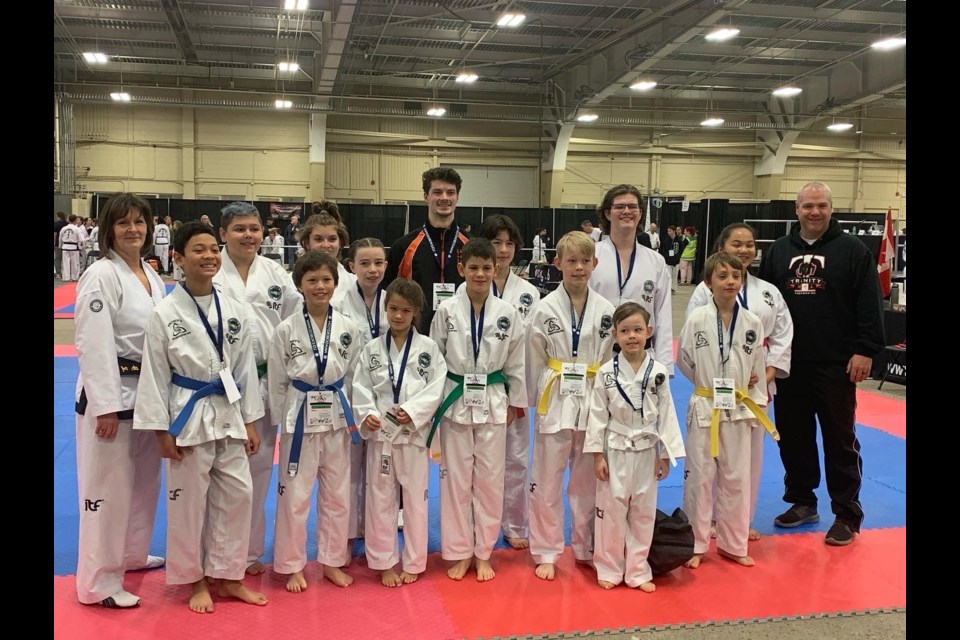 14 athletes from Cochrane's Trinity Taekwon-Do club took home hardware form the Western Canadian Taekwon-Do  Championships on Nov. 26.