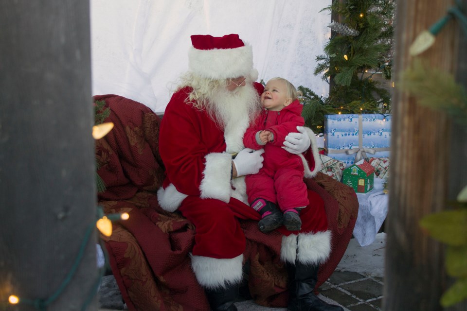 An event hosted by OnGrowing Works let families in Cochrane meet Santa Claus on Dec. 9.