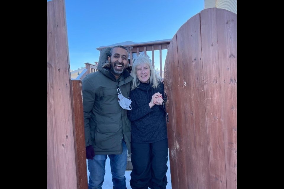 Paul Singh, left, and Susan Calvert helped to raise nearly $1,000 through a bottle drive to help families with child care expenses over the extended holiday break. (Photo Supplied/Paul Singh)