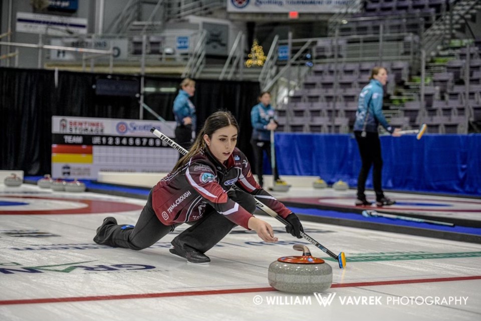 Team Crough finished with a 2-5 record at the Alberta Scotties in Grande Prairie. The team included lead Julianna Mackenzie, who lives north of Cochrane