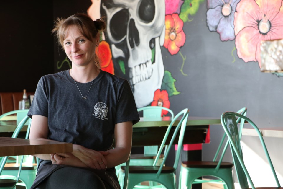 Heather Johnson, co-owner of Cabeza Grande Tacos and Tequila, said sales at the restaurant have doubled compared to last week after the province lifted the Restrictions Exemption Program. (Jessica Lee/The Cochrane Eagle)