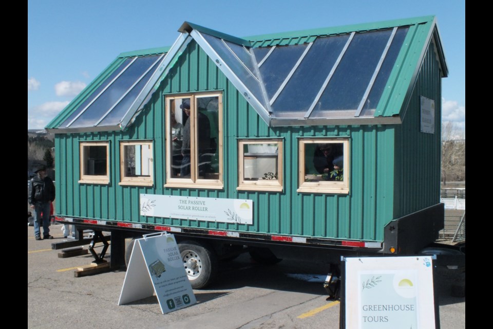 The Passive Solar Roller - Cochrane's educational greenhouse on wheels - was unveiled Saturday at the Community Growing Fair.