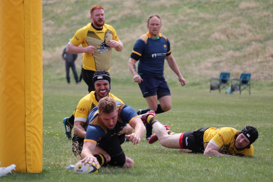 The Bow Valley Grizzlies men's team will go head-to-head with the Calgary Canucks at the Mitford Ponds pitch in Cochrane for their playoff semi-final Aug. 27. (Jessica Lee/The Cochrane Eagle)