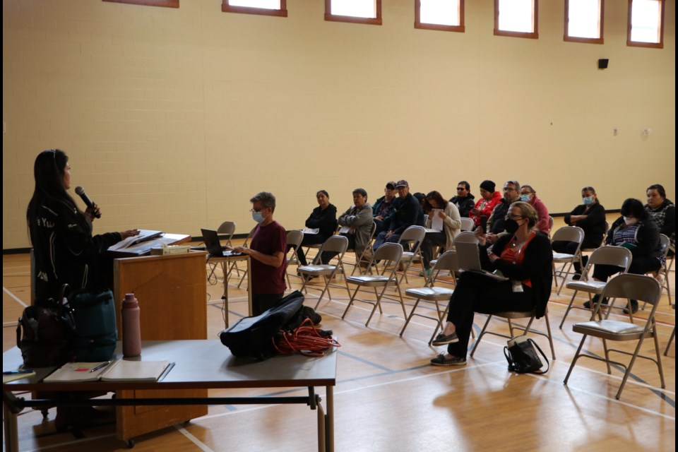 About 50 people showed up for an event to learn more about the First Nations Drinking Water Settlement at the Bearspaw Youth Centre in Mînî Thnî (Morley) in May 2022. 

RMO FILE PHOTO