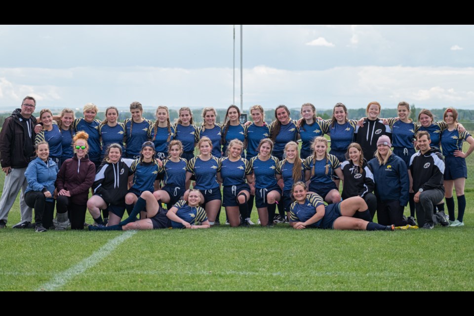 The Bow Valley CobraCats girls team was successful in their bid to become Tier 1 South Central Zone champions, but fell short of a provincial win. (Photo Submitted/Mike Reece) 