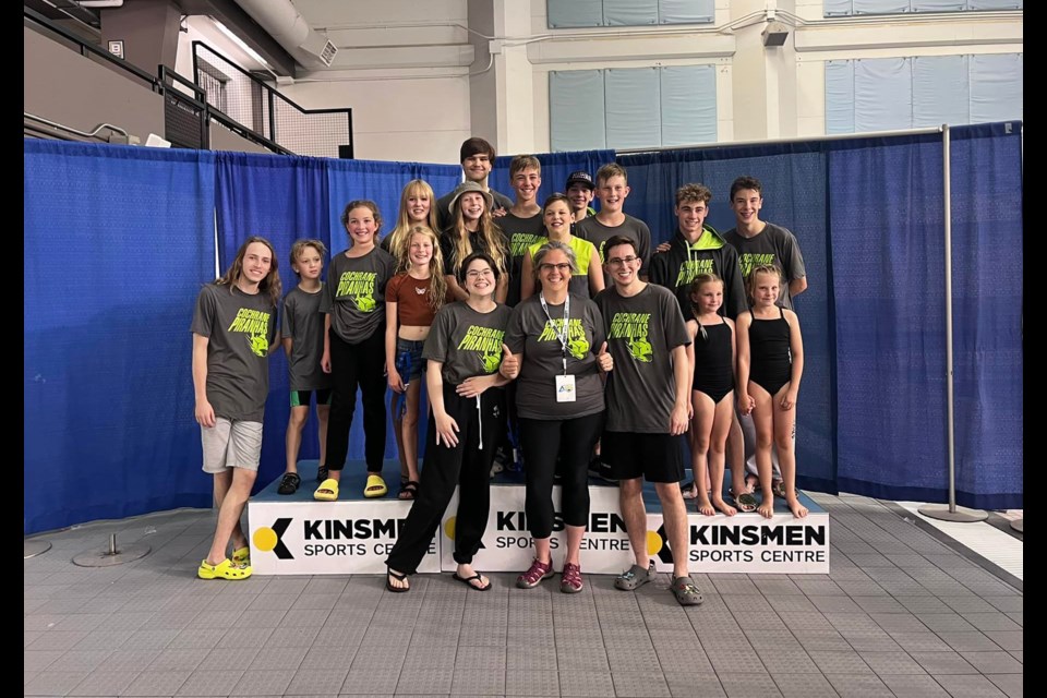The Cochrane Piranhas Summer Swim Club took home nine gold, 10 silver, and eight bronze medals in addition to the top medium-sized club banner from the Alberta Summer Swimming Association provincials competition in Edmonton Aug. 12 to 14.