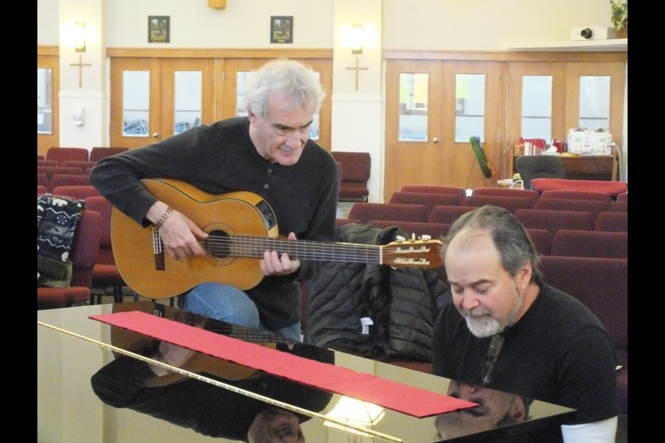 Martin and Friends rehearse at St. Andrew's United Church.