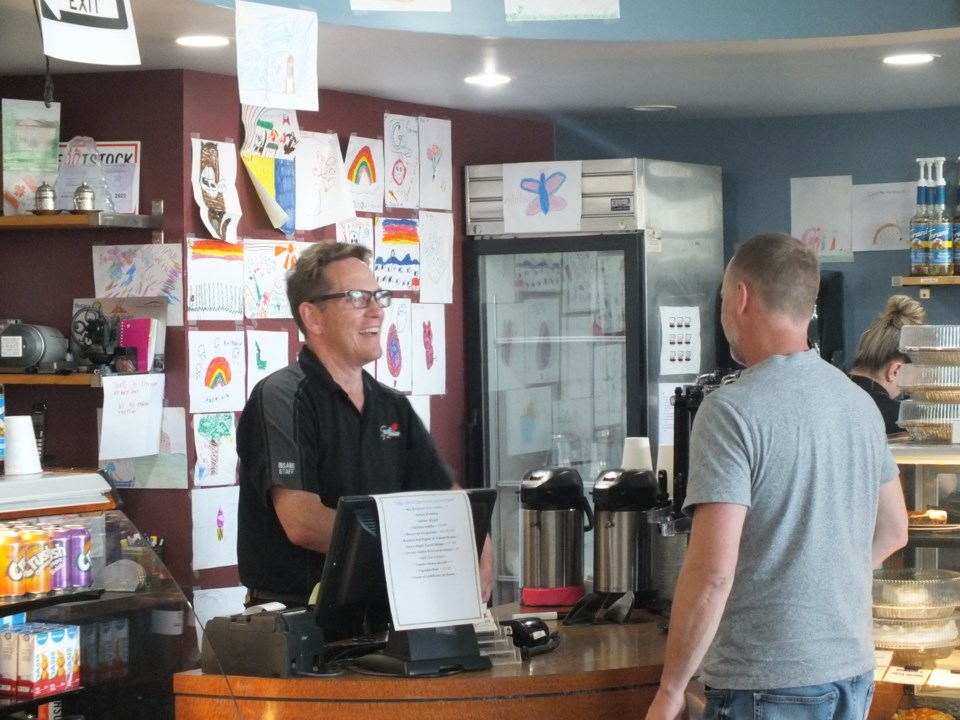 Guy serving