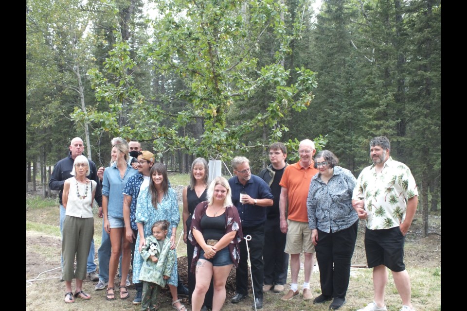 Three generations of the Bragg family came to the hamlet of Bragg Creek to help celebrate the commemorative planting of the bur oak.
