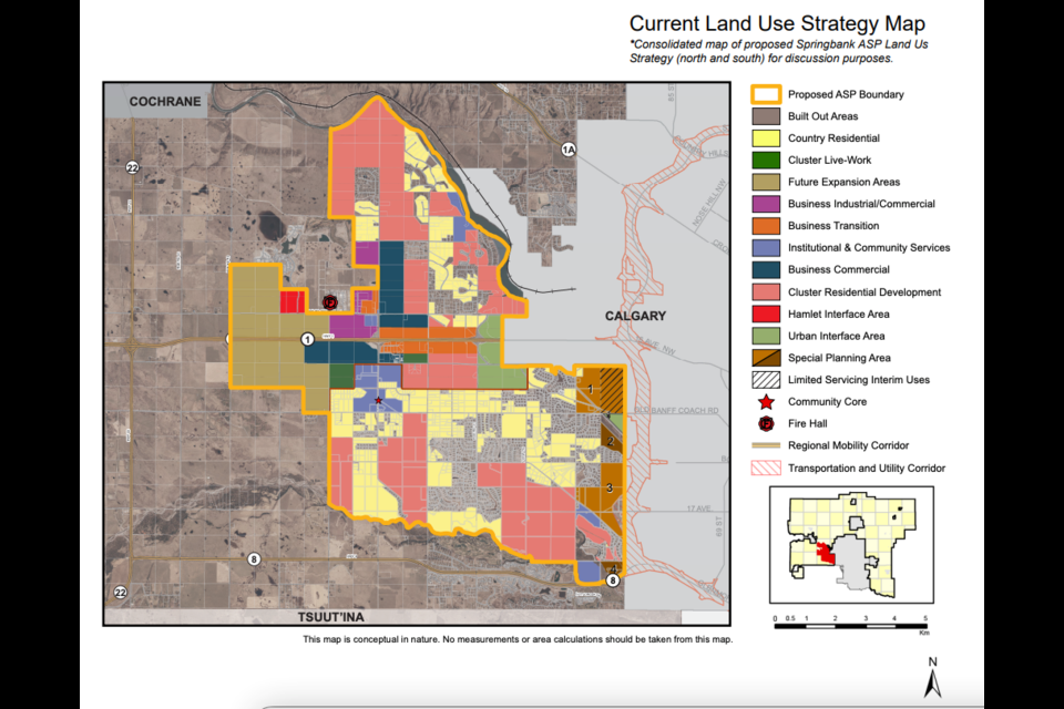 Current land use and proposed plan boundary