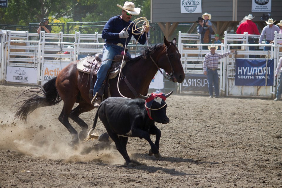 First responders and law enforcement from across Alberta assembled at the Cochrane Lions Club Rodeo Grounds for the 2023 Calgary Police Rodeo on Aug. 12. 