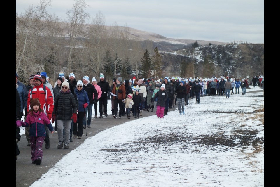 More than 200 walkers raised over $68,000 for the hurt and homeless at the Coldest Night of the Year walk Saturday