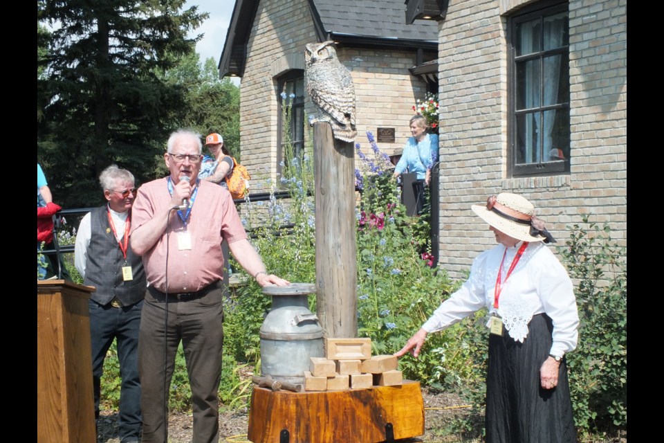 Gordon Davies of CHAPS unveiled the newest addition to the museum site on Heritage Day.
