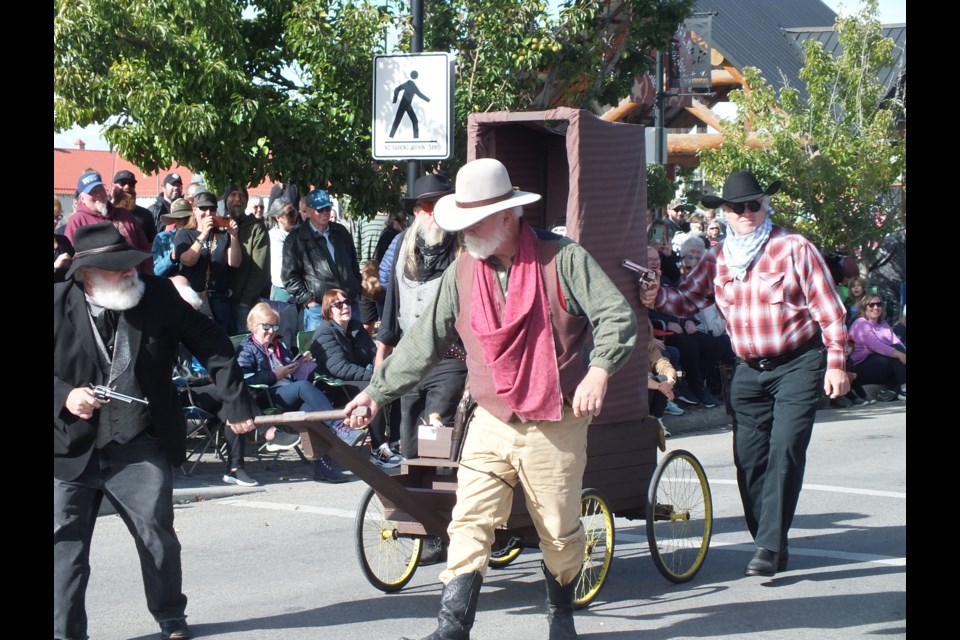 Rocky Mountain Rotary sponsored the the annual outhouse races in Cochrane on Sunday.