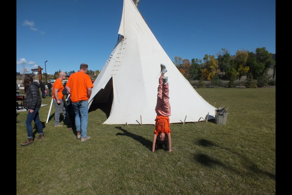 National Day for Truth and Reconciliation (aka Orange Shirt Day) was marked at The Station Monday.