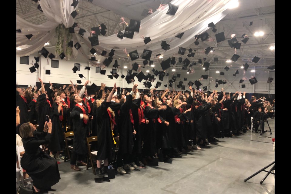 Cochrane High School grads said good bye to high school at their ceremony Thursday at the SLS Centre.