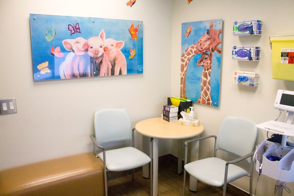 The renovated space by the Cochrane and Area Health Foundation where the Cochrane Pediatric Follow Up Program hosts families for follow up care in the community.