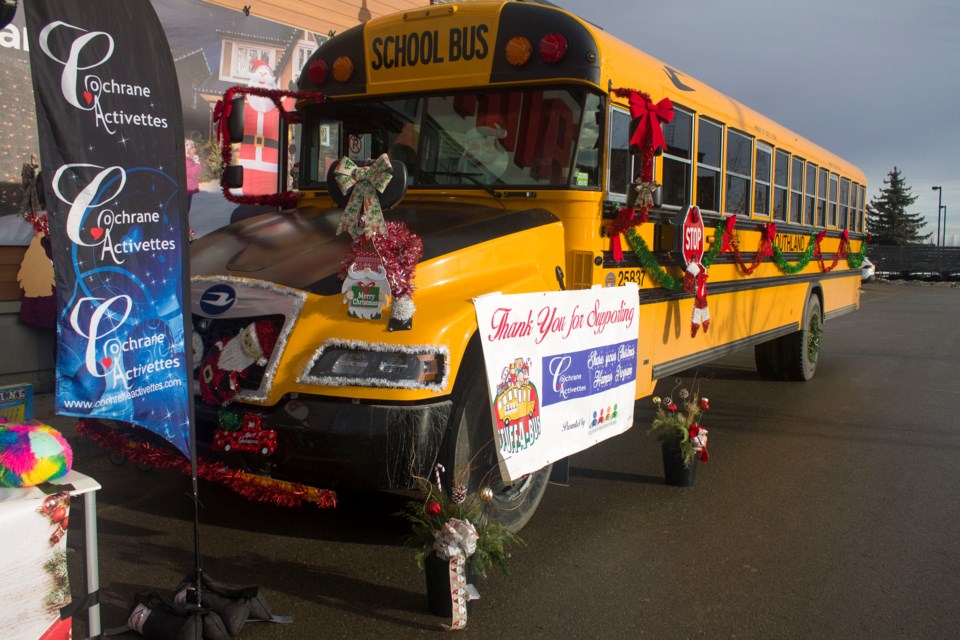 The Cochrane and Area Events Society hosted their annual Stuff-a-Bus campaign at Canadian Tire on Dec. 7.