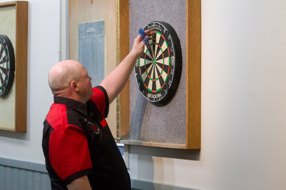 Competitive dart players from across Canada gathered at the Cochrane Legion for the annual Command Darts Tournament that took place on Mar. 16.