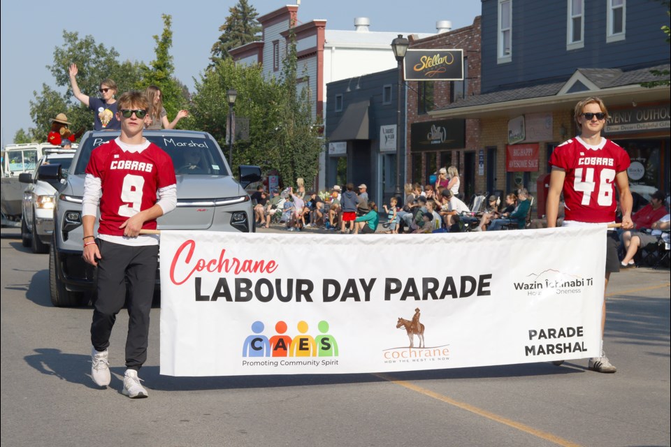 Over 50 groups roamed the streets of Railway Street and 1 St. E during the 2025 Cochrane Labour Day Parade. 