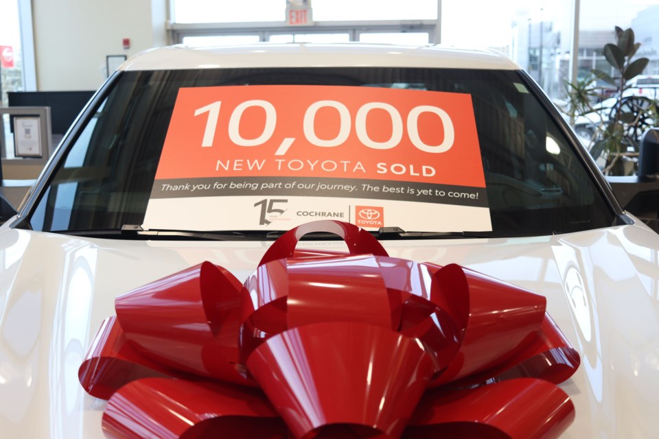 Cochrane Toyota hosted a barbecue celebration on April 2, to recognize the dealership's awards and milestones.