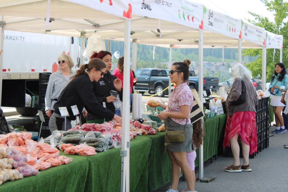 Cochrane's weekly summer market, Market By The Bow, formally opened for the summer season in the SLS Centre parking lot on Saturday, June 7.